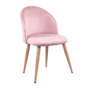 Silla para Comedor Rosa Velvet