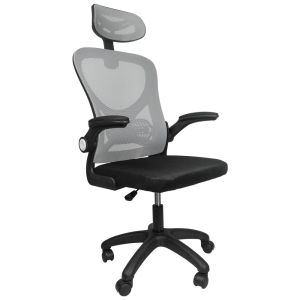 Silla de Oficina Gerencial Malla con Cabecera Gris