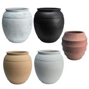 MACETA MOLDEADA VARIOS COLORES 