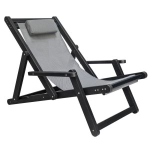 Camastro Portatil Individual Negro