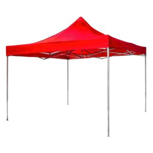Toldo 3x3 metros Plegable Lona Roja