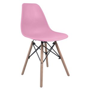 Silla Eames Plástico color Rosa